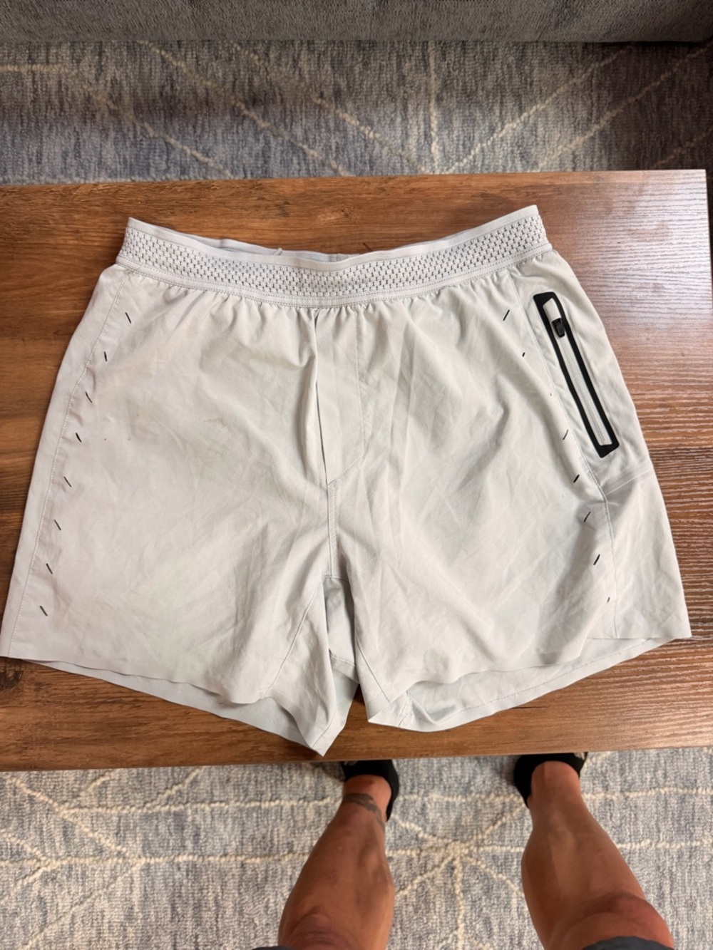 Ten Thousand Session Shorts - Men's Medium - Light Gray - 5” inseam - Lined